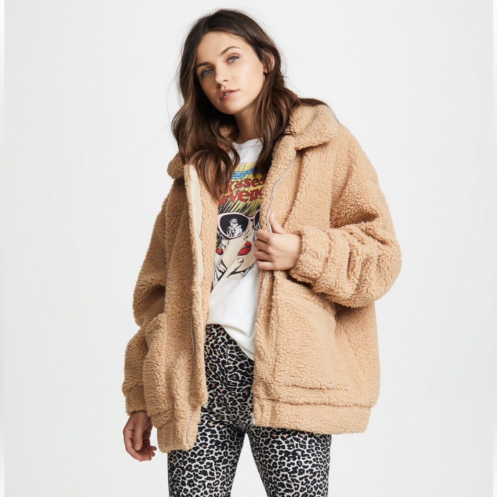 I. AM. GIA. Pixie Coat in color Carmel.